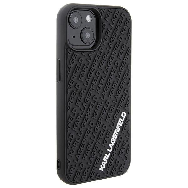 Dėklas Karl Lagerfeld 3D Rubber Multi Logo case for iPhone 15 - Juodas 3 Dėklas Karl Lagerfeld 3D Rubber Multi Logo case for iPhone 15 - Juodas 3