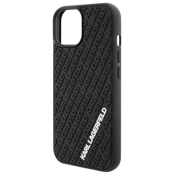 Dėklas Karl Lagerfeld 3D Rubber Multi Logo case for iPhone 15 - Juodas 5 Dėklas Karl Lagerfeld 3D Rubber Multi Logo case for iPhone 15 - Juodas 5