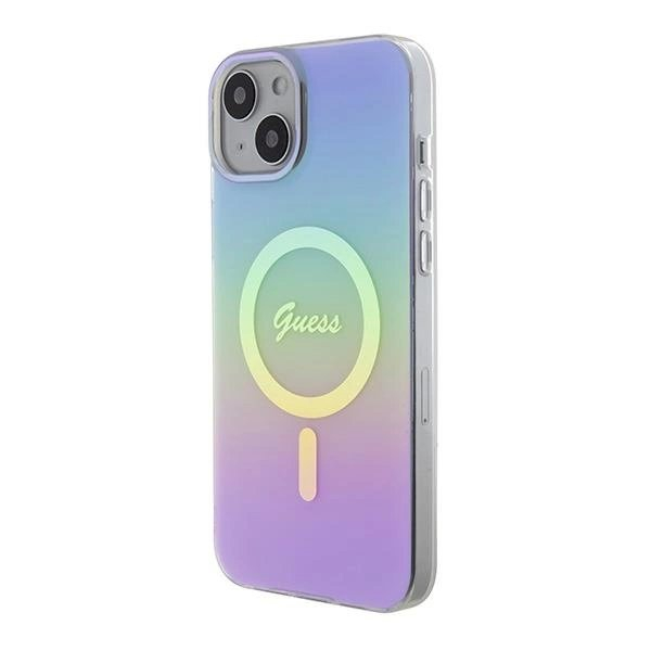 Dėklas Guess GUHMP15MHITSU iPhone 15 Plus 6.7" Violetinis hardcase IML Iridescent MagSafe 1 Dėklas Guess GUHMP15MHITSU iPhone 15 Plus 6.7" Violetinis hardcase IML Iridescent MagSafe 1