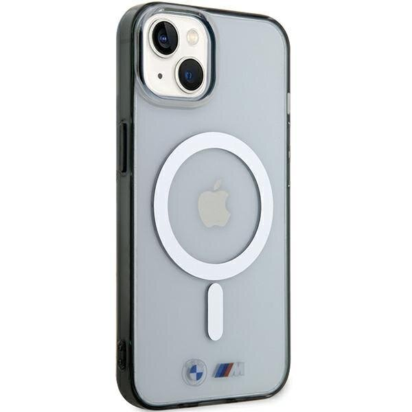 Telefono Dėklas Etui BMW Silver Ring MagSafe do iPhone 15 Skaidrus Juodas KOW068 3 Telefono Dėklas Etui BMW Silver Ring MagSafe do iPhone 15 Skaidrus Juodas KOW068 3