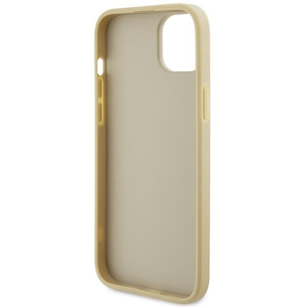 Telefono Dėklas Guess Leather 4G Metal Logo Strass case for iPhone 15 Auksinis KOW068 6 Telefono Dėklas Guess Leather 4G Metal Logo Strass case for iPhone 15 Auksinis KOW068 6