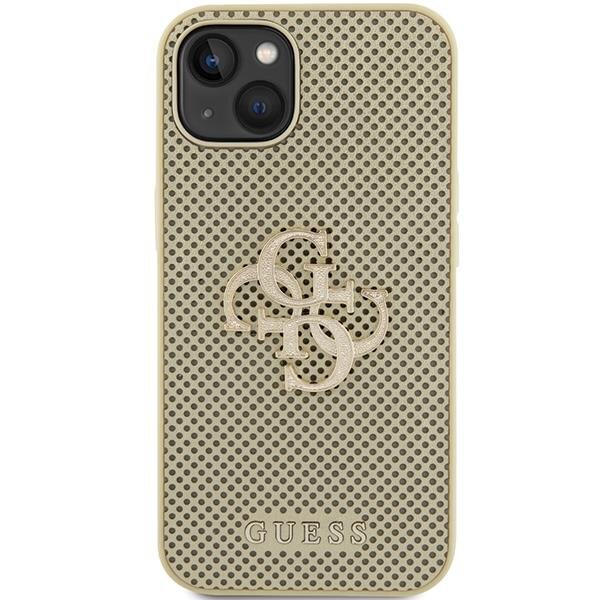 Telefono Dėklas Guess Perforated 4G Glitter case for iPhone 15 Auksinis KOW068 2 Telefono Dėklas Guess Perforated 4G Glitter case for iPhone 15 Auksinis KOW068 2