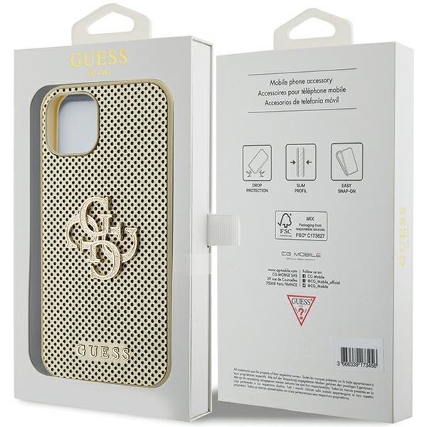Telefono Dėklas Guess Perforated 4G Glitter case for iPhone 15 Auksinis KOW068 7 Telefono Dėklas Guess Perforated 4G Glitter case for iPhone 15 Auksinis KOW068 7