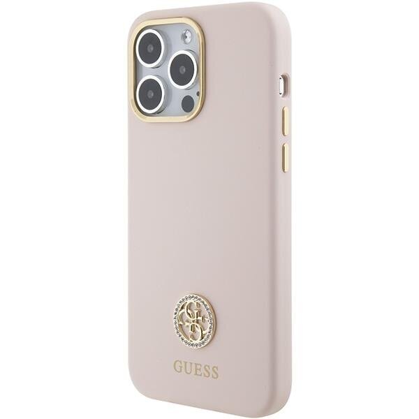 Telefono Dėklas Guess Silicone Logo Strass 4G case for iPhone 15 Pro Max Rožinis KOW068 1 Telefono Dėklas Guess Silicone Logo Strass 4G case for iPhone 15 Pro Max Rožinis KOW068 1