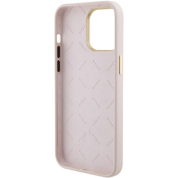 Telefono Dėklas Guess Silicone Logo Strass 4G case for iPhone 15 Pro Max Rožinis KOW068 6