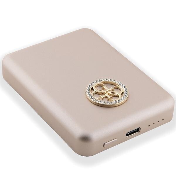 Išorinė Baterija Powerbank Guess MagSafe 4G Strassed Metal Logo 5W 3000mAh Auksinis KOW06B 3 Išorinė Baterija Powerbank Guess MagSafe 4G Strassed Metal Logo 5W 3000mAh Auksinis KOW06B 3