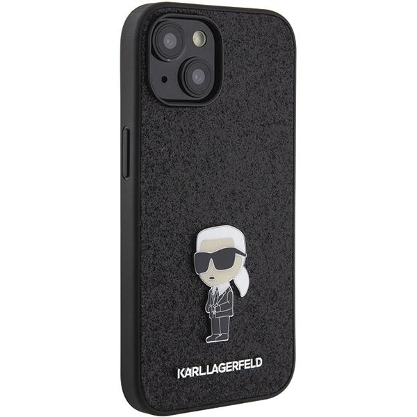 Telefono Dėklas Etui Karl Lagerfeld Fixed Glitter Ikonik Logo Metal Pin do iPhone 15 Juodas KOW068 3 Telefono Dėklas Etui Karl Lagerfeld Fixed Glitter Ikonik Logo Metal Pin do iPhone 15 Juodas KOW068 3