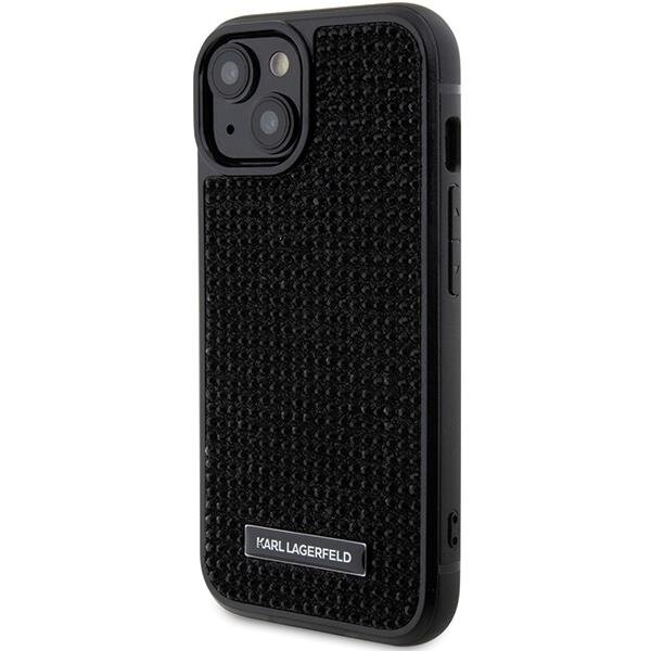 Telefono Dėklas Etui Karl Lagerfeld Rhinestone Logo Metal Plate do iPhone 15 Juodas KOW068 1 Telefono Dėklas Etui Karl Lagerfeld Rhinestone Logo Metal Plate do iPhone 15 Juodas KOW068 1