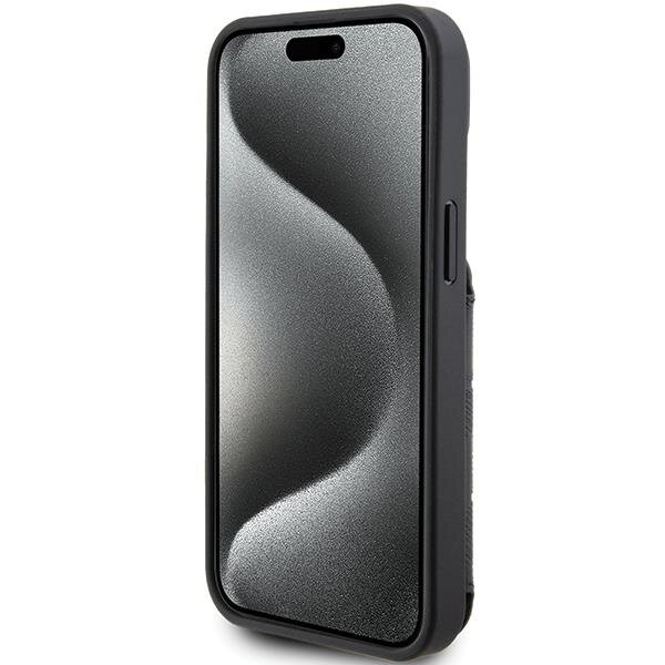 Telefono Dėklas Karl Lagerfeld Saffiano Cardslots and Stand Monogram Ikonik Patch iPhone 15 Juodas KOW068 4 Telefono Dėklas Karl Lagerfeld Saffiano Cardslots and Stand Monogram Ikonik Patch iPhone 15 Juodas KOW068 4