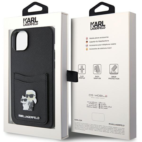 Telefono Dėklas Karl Lagerfeld Saffiano Cardslot Karl&Choupette Metal Pin iPhone 15 Juodas KOW068 7 Telefono Dėklas Karl Lagerfeld Saffiano Cardslot Karl&Choupette Metal Pin iPhone 15 Juodas KOW068 7