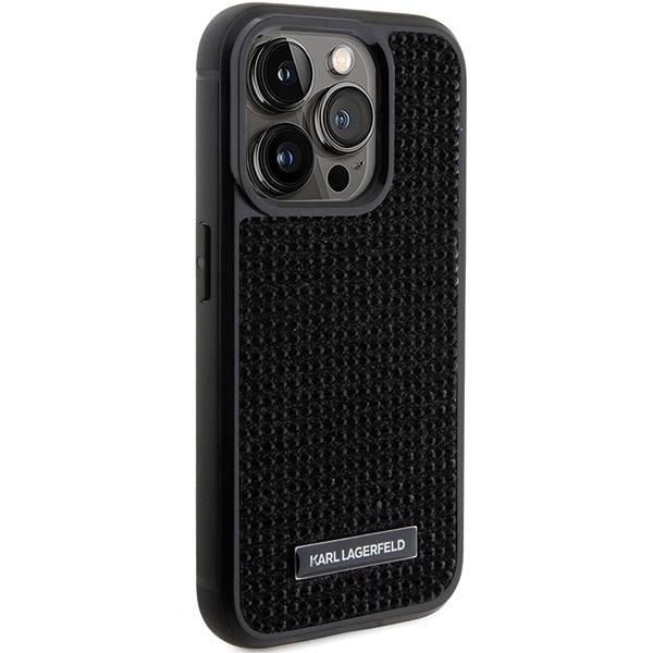 Telefono Dėklas Karl Lagerfeld Rhinestone Logo Metal Plate do iPhone 15 Pro Max Juodas KOW068 3 Telefono Dėklas Karl Lagerfeld Rhinestone Logo Metal Plate do iPhone 15 Pro Max Juodas KOW068 3