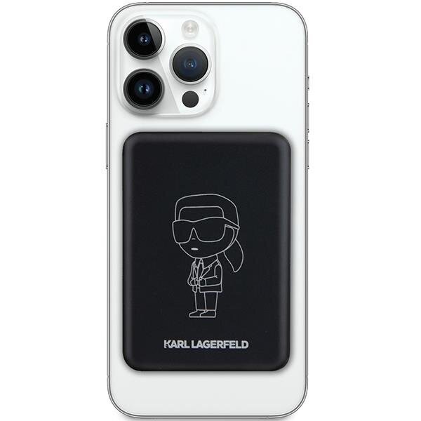 Išorinė Baterija Powerbank Karl Lagerfeld NFT Outline Ikonik MagSafe 5000mAh Juodas KOW06B 1 Išorinė Baterija Powerbank Karl Lagerfeld NFT Outline Ikonik MagSafe 5000mAh Juodas KOW06B 1