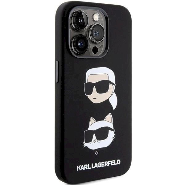 Dėklas Karl Lagerfeld KLHCP15XSDHKCNK iPhone 15 Pro Max 6.7" Juodas Silicone Karl&Choupette Head 3 Dėklas Karl Lagerfeld KLHCP15XSDHKCNK iPhone 15 Pro Max 6.7" Juodas Silicone Karl&Choupette Head 3