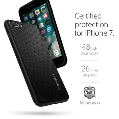 Aukštos Kokybės Dėklas Spigen Liquid Air Iphone 7/8 Plus Juodas 11