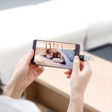 Konverteris adapteris Baseus Converter Usb To Usb Type-C Adapter Connector Otg juodas UGLX912 5 Konverteris adapteris Baseus Converter Usb To Usb Type-C Adapter Connector Otg juodas UGLX912 5