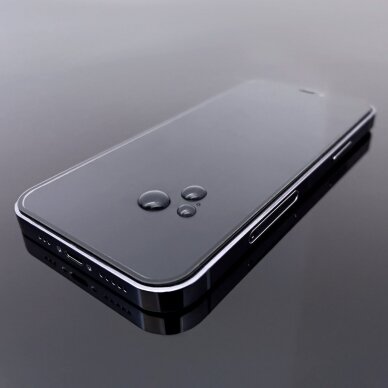 Apsauginis stikliukas 2 vnt. Case Friendly Wozinsky Full Glue iPhone 15 Pro - Juodas 6