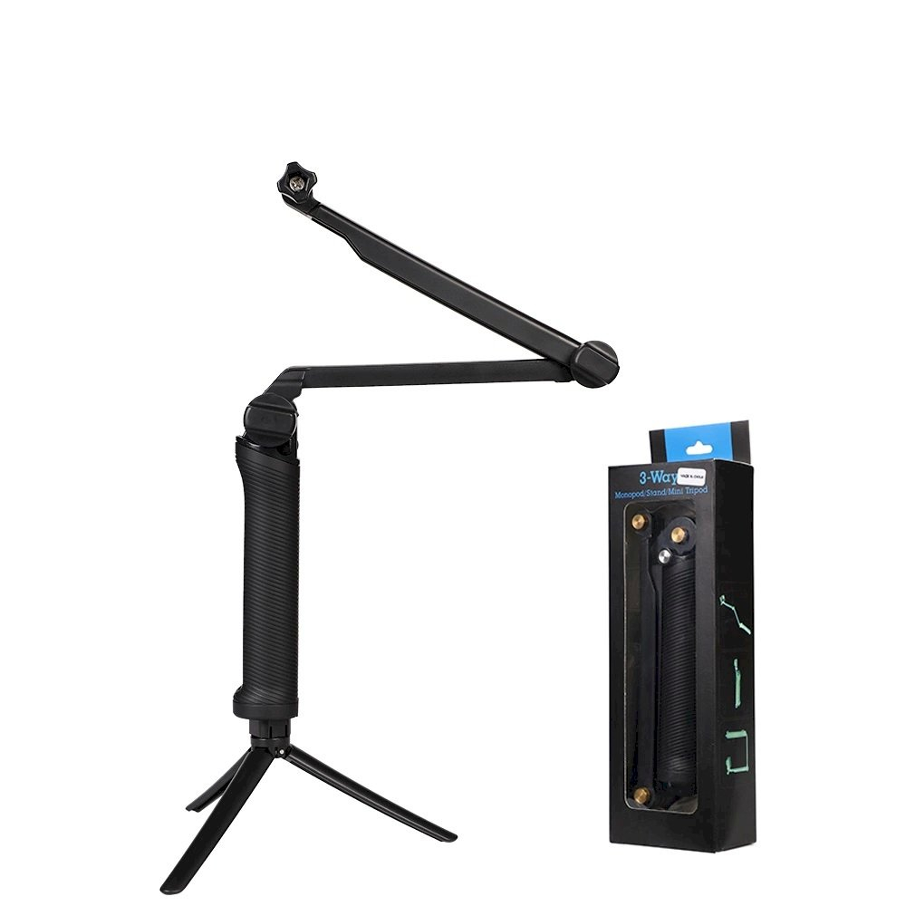 Selfie lazda 3 in 1 Monopod TripodSelfie Laikiklis GoPro 7 Selfie lazda 3 in 1 Monopod TripodSelfie Laikiklis GoPro 7