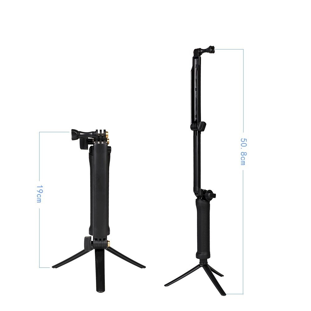 Selfie lazda 3 in 1 Monopod TripodSelfie Laikiklis GoPro 8 Selfie lazda 3 in 1 Monopod TripodSelfie Laikiklis GoPro 8
