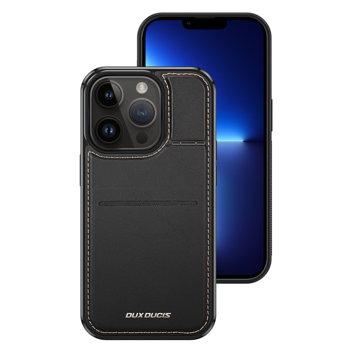 Dėklas MagSafe Wallet RFID Blocking Stand Dux Ducis Rafi Mag iPhone 13 Pro - Juodas 3 Dėklas MagSafe Wallet RFID Blocking Stand Dux Ducis Rafi Mag iPhone 13 Pro - Juodas 3