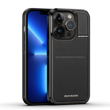 Dėklas MagSafe Wallet RFID Blocking Stand Dux Ducis Rafi Mag iPhone 13 Pro - Juodas 4 Dėklas MagSafe Wallet RFID Blocking Stand Dux Ducis Rafi Mag iPhone 13 Pro - Juodas 4