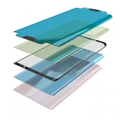 Ekrano apsauga 3D Edge Nano Flexi Samsung Galaxy S21 Plus 5G Juodais kraštais 1