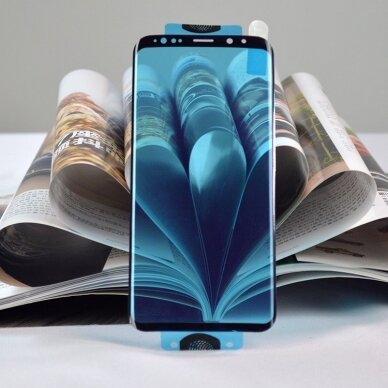 Ekrano apsauga 3D Edge Nano Flexi Samsung Galaxy S21 Plus 5G Juodais kraštais 12