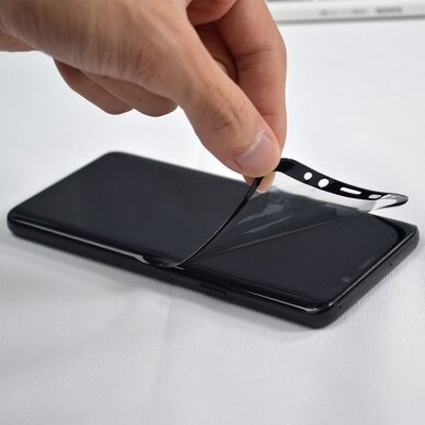 Ekrano apsauga 3D Edge Nano Flexi Samsung Galaxy S21 Plus 5G Juodais kraštais 15