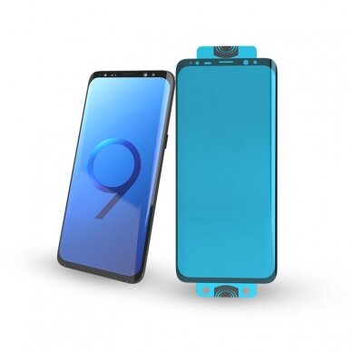 Ekrano apsauga 3D Edge Nano Flexi Samsung Galaxy S21 Plus 5G Juodais kraštais 5