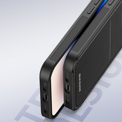 Dėklas 3in1 iPhone 15 Pro MagSafe RFID Blocker Dux Ducis Rafi Mag - Juodas 11