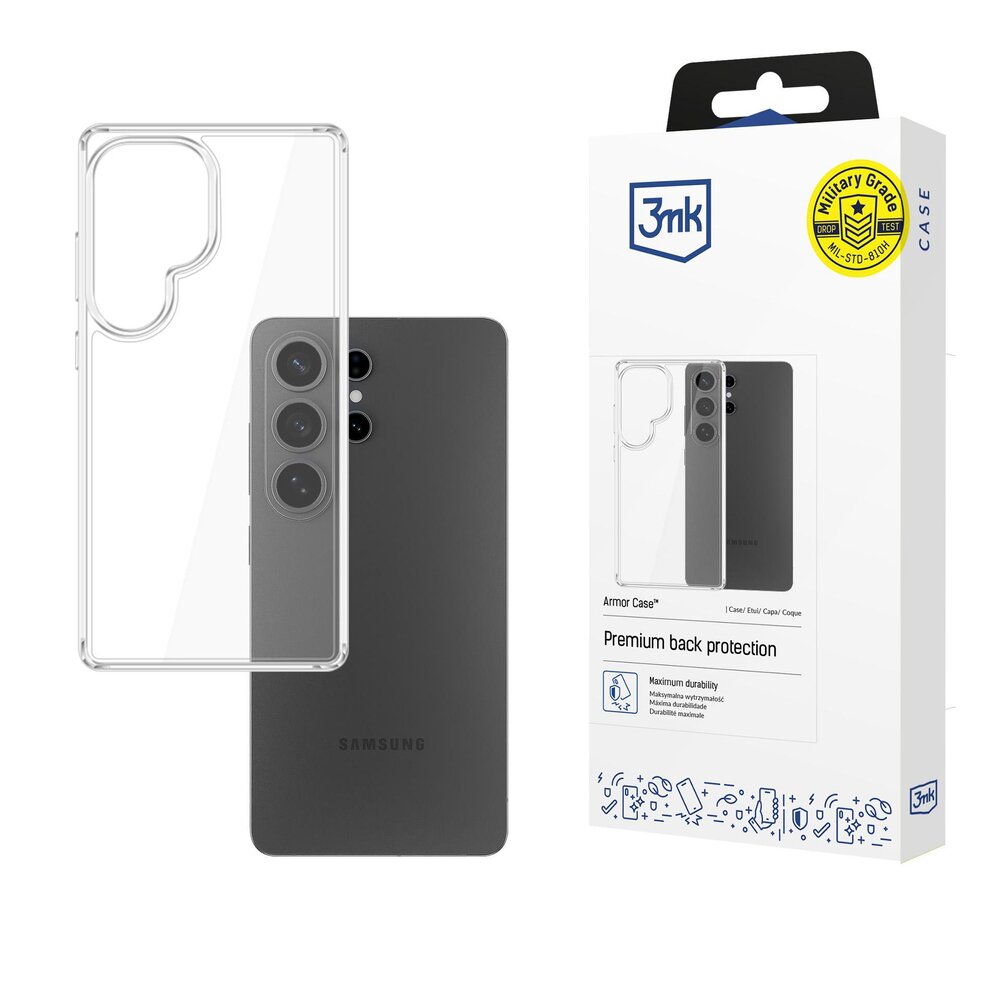 Samsung Galaxy S26 Ultra 3mk Armor dėklas – skaidrus