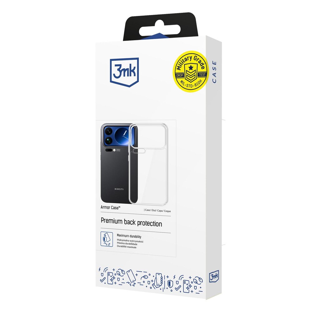 Xiaomi 17 Pro Max 3mk Armor dėklas – skaidrus 9