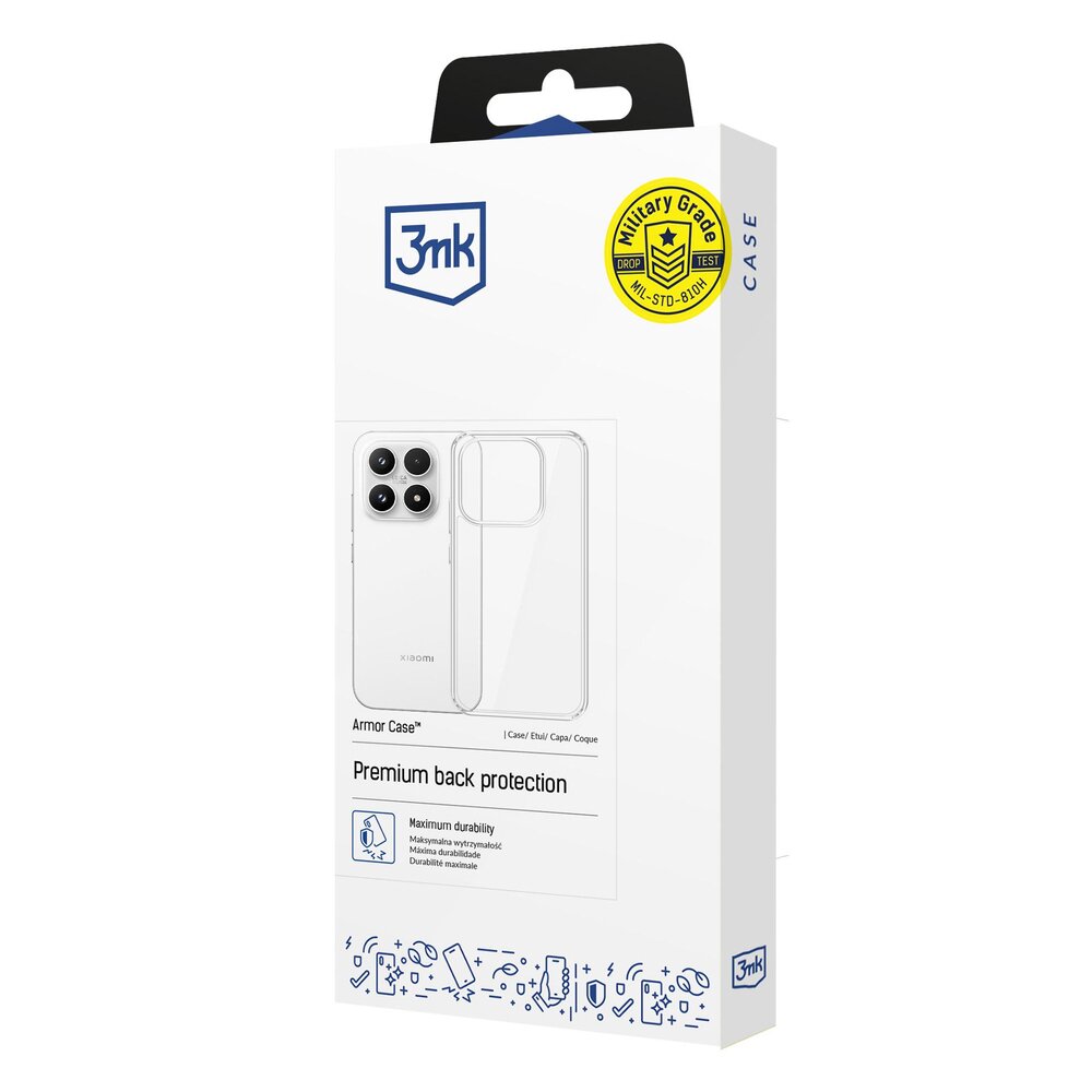 Xiaomi 17 3mk Armor dėklas – skaidrus 3