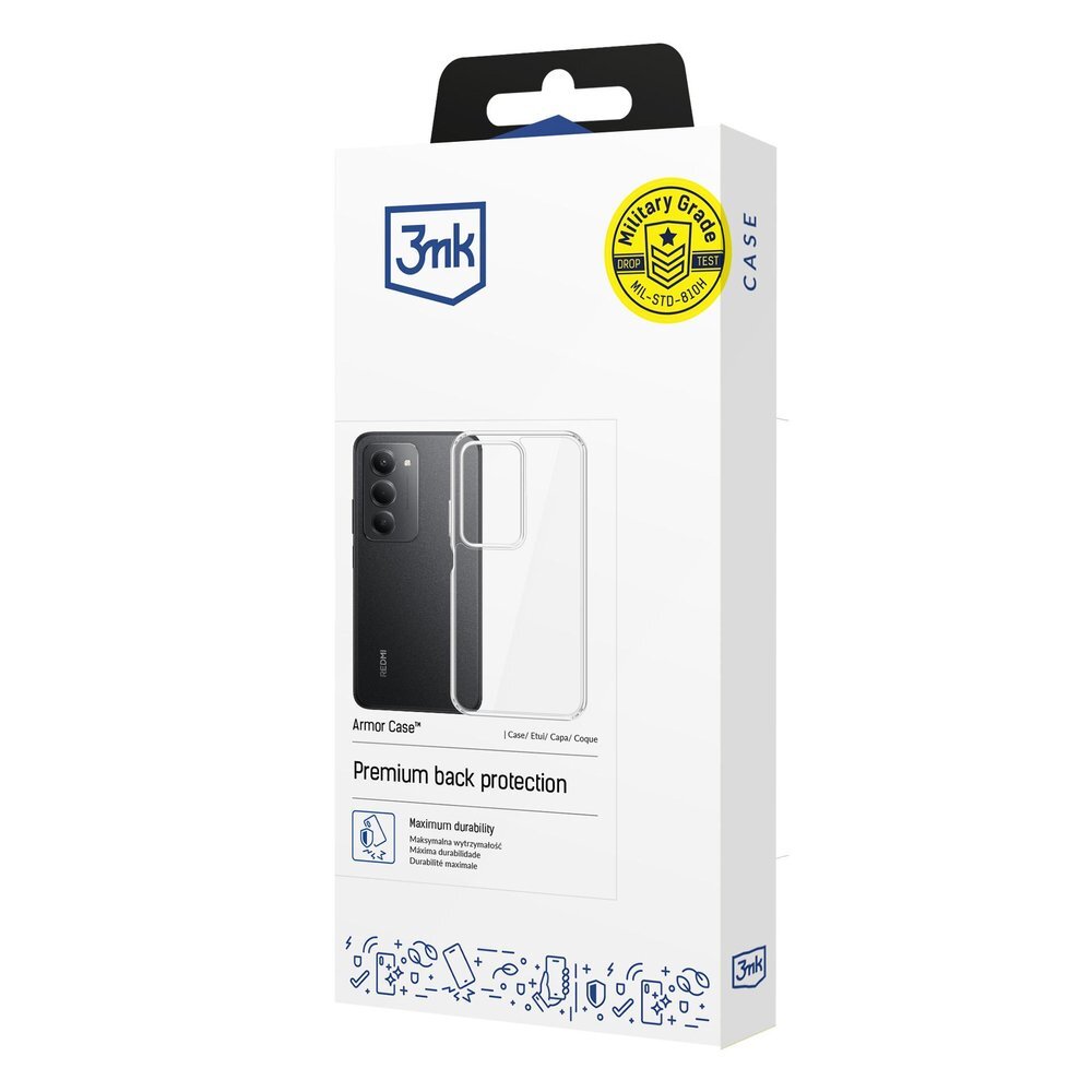 Xiaomi Redmi 15 5G 3mk Armor dėklas – permatomas 3