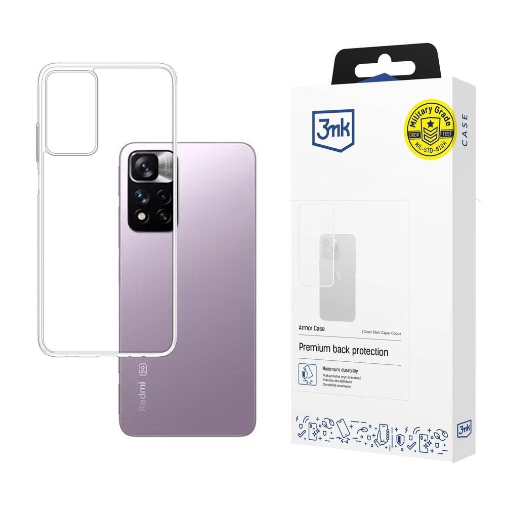 Xiaomi Redmi Note 11 5G 3mk Armor dėklas – skaidrus