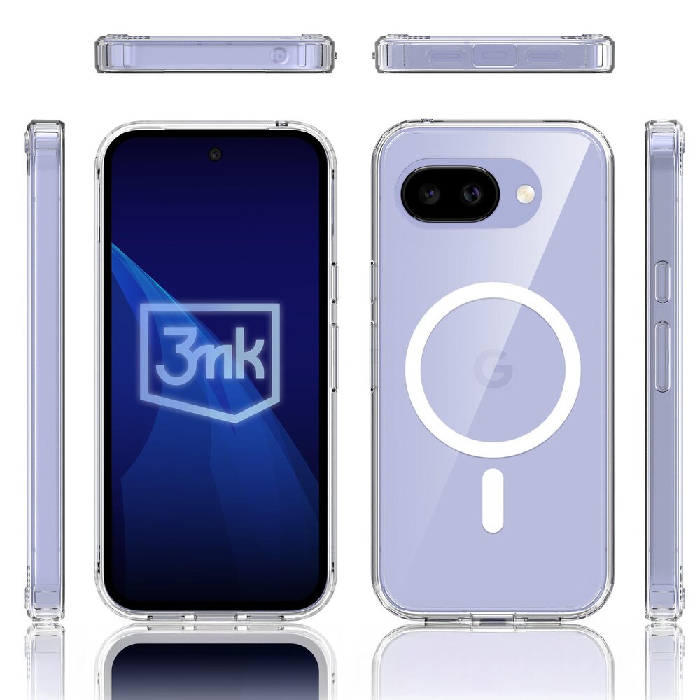 Google Pixel 10A 3mk Armor MagCase dėklas – skaidrus 10 Google Pixel 10A 3mk Armor MagCase dėklas – skaidrus 10