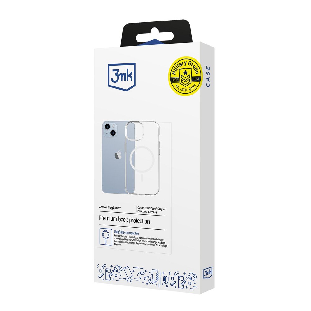 iPhone 14 Plus 3mk Armor MagCase dėklas – skaidrus 6 iPhone 14 Plus 3mk Armor MagCase dėklas – skaidrus 6