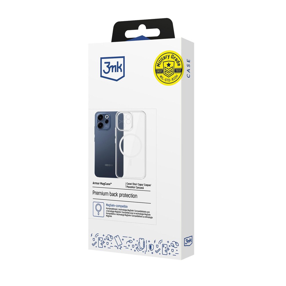 Oppo Reno 15 F 5G / Reno 15 FS 5G (CPH2801) 3mk Armor MagCase dėklas – skaidrus 8