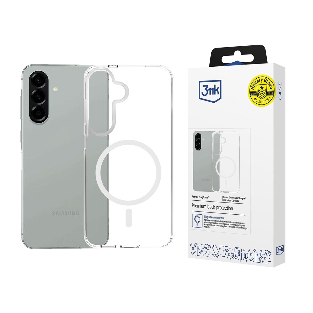 Samsung Galaxy A57 3mk Armor MagCase dėklas – skaidrus Samsung Galaxy A57 3mk Armor MagCase dėklas – skaidrus