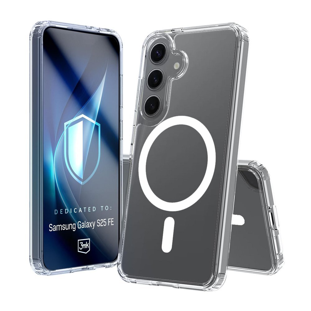 Samsung Galaxy S25 FE 3mk Armor MagCase dėklas – permatomas