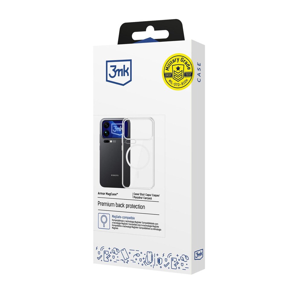Xiaomi 17 Pro 3mk Armor MagCase dėklas – skaidrus 1