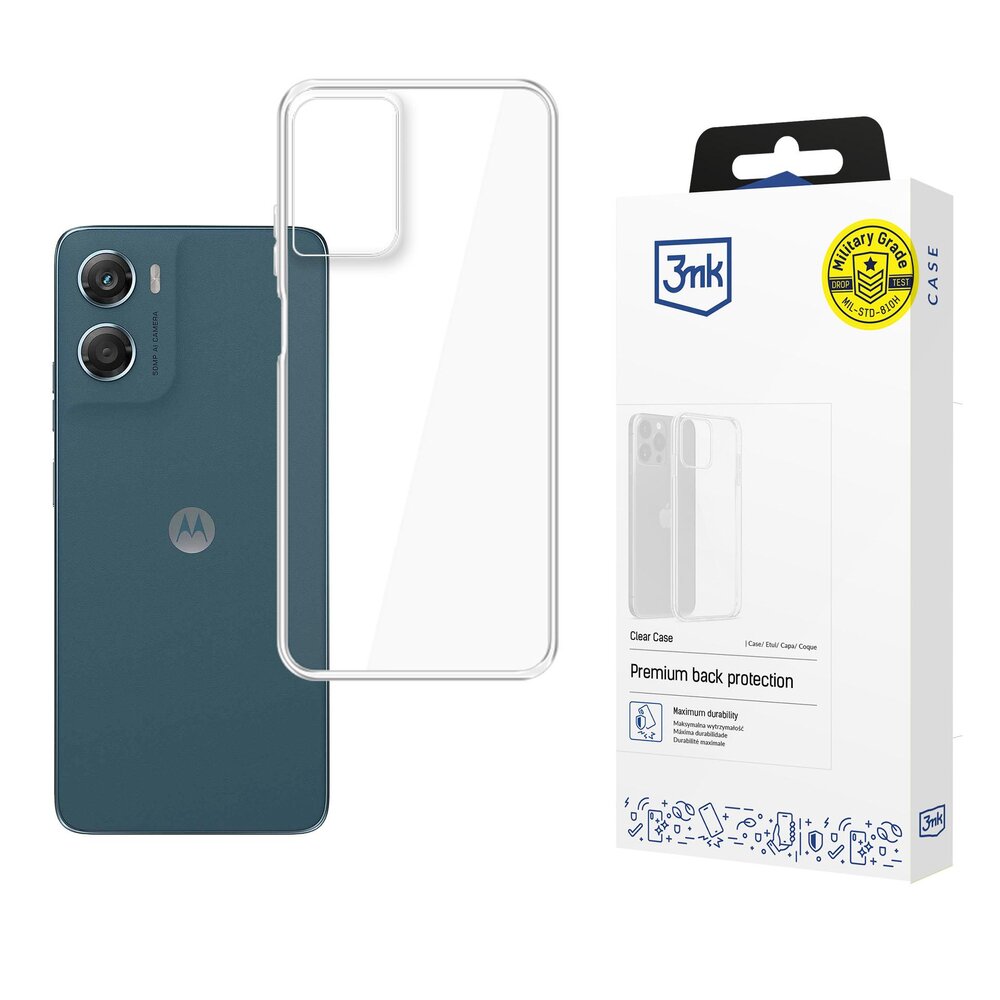 Motorola Moto G06 / Moto G06 Power 3mk Clear dėklas – skaidrus