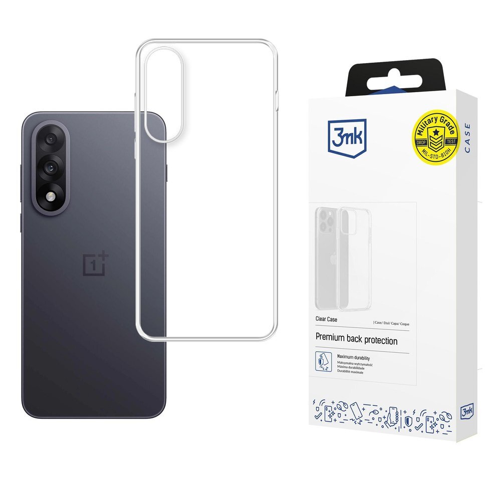 OnePlus Nord 5 dėklas 3mk Clear Case – skaidrus OnePlus Nord 5 dėklas 3mk Clear Case – skaidrus
