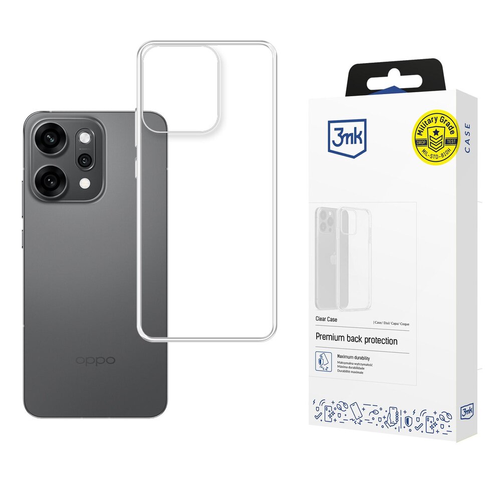 Oppo Reno 14 Pro 3mk Clear dėklas – skaidrus Oppo Reno 14 Pro 3mk Clear dėklas – skaidrus
