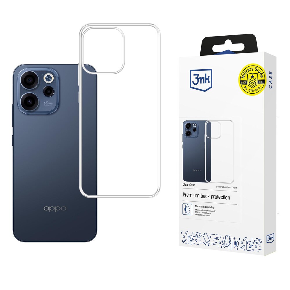 Oppo Reno 15 F 5G / Reno 15 FS 5G (CPH2801) 3mk Clear Case dėklas – skaidrus