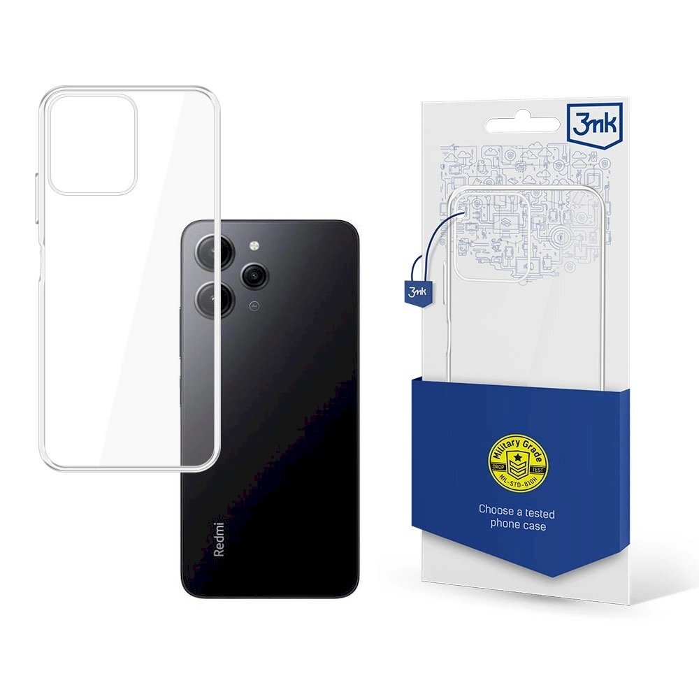 Xiaomi Redmi 12 dėklas 3mk Clear – skaidrus Xiaomi Redmi 12 dėklas 3mk Clear – skaidrus