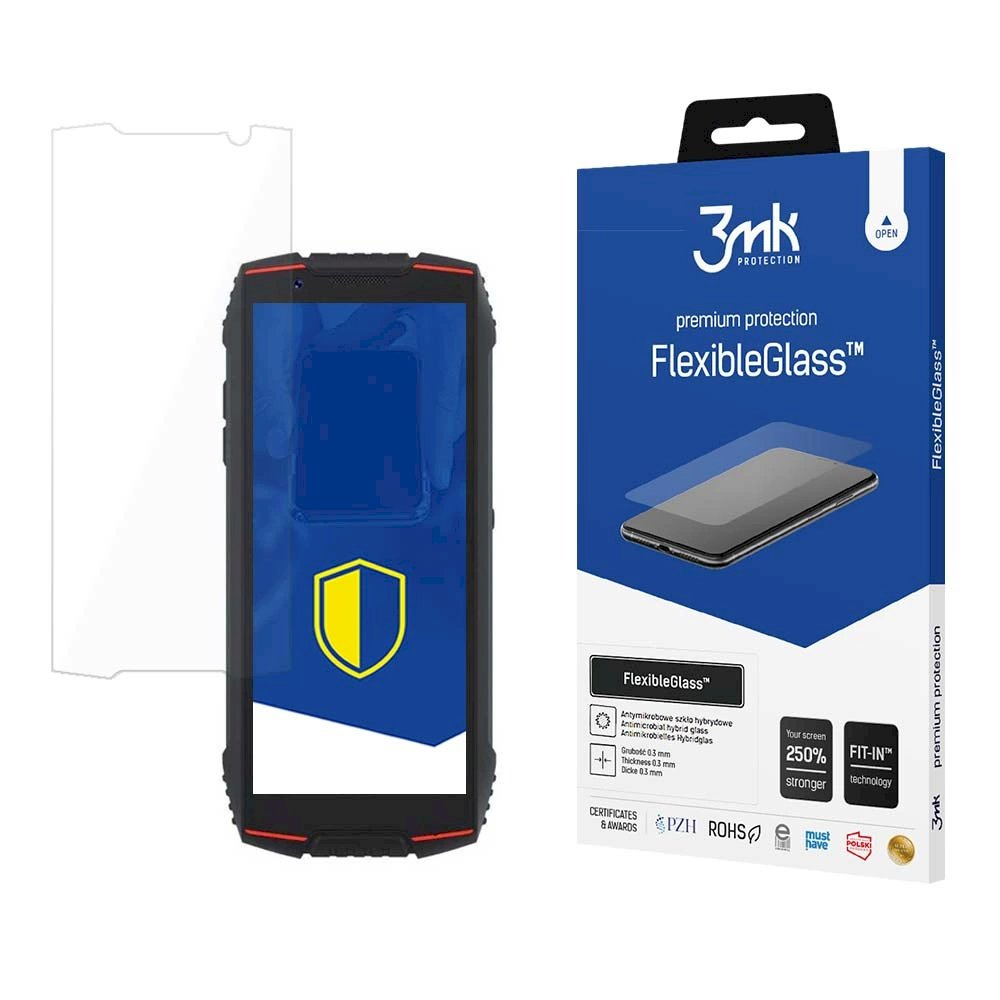 3mk FlexibleGlass™ Lankstus apsauginis stiklas Cubot King Kong Mini 3 3mk FlexibleGlass™ Lankstus apsauginis stiklas Cubot King Kong Mini 3
