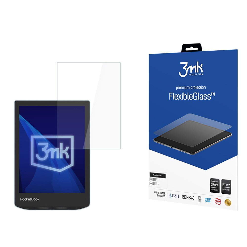 PocketBook Verse 629 3mk FlexibleGlass hibridinis stiklas PocketBook Verse 629 3mk FlexibleGlass hibridinis stiklas