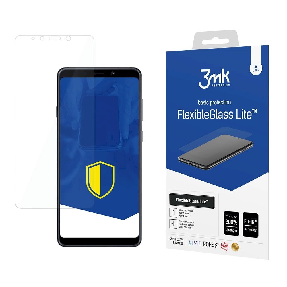 3mk FlexibleGlass™ Lankstus apsauginis stiklas Samsung Galaxy A9 2018 3mk FlexibleGlass™ Lankstus apsauginis stiklas Samsung Galaxy A9 2018