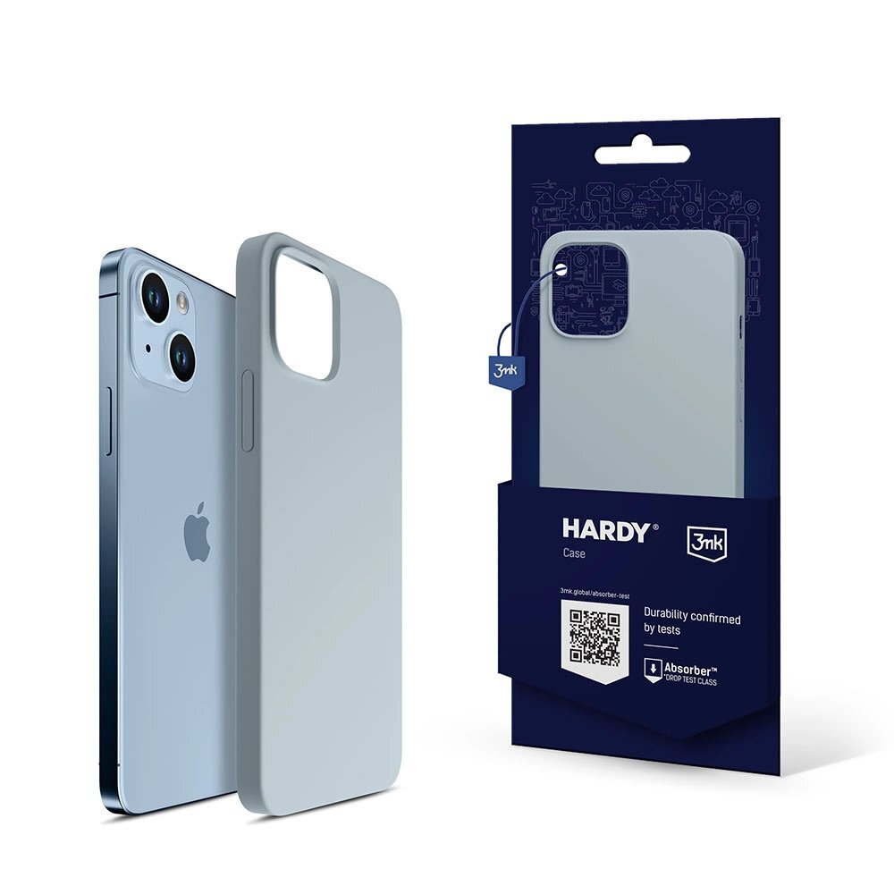 iPhone 14 Plus 3mk Hardy silikoninis MagCase dėklas – mėlynas iPhone 14 Plus 3mk Hardy silikoninis MagCase dėklas – mėlynas