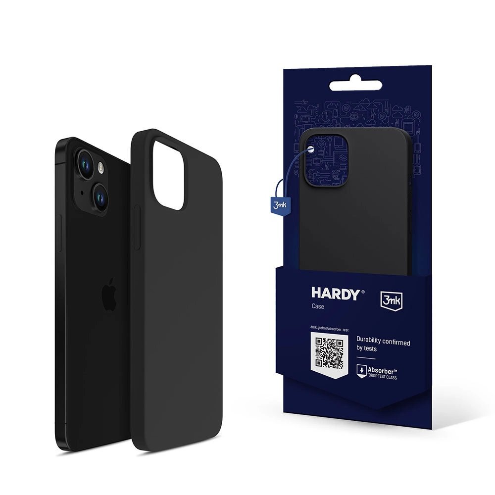 iPhone 14 Plus 3mk Hardy silikoninis MagCase dėklas – pilkas iPhone 14 Plus 3mk Hardy silikoninis MagCase dėklas – pilkas